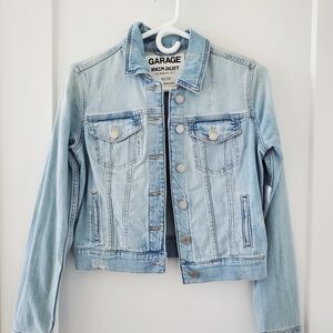Garage Sky Blue Light Wash Denim Jacket